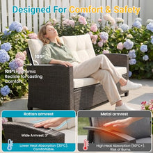 FansaFurn 4 Piece All Weather Wicker Patio Furniture Set for Porch Patio