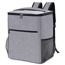 Capacity Ice Bag Cooler Backpack Portable Thermal Bag Men Women Refrigerator Picnic Waterproof Food and Beet Storge Bag (Color : Gray Size : 36.5cm)