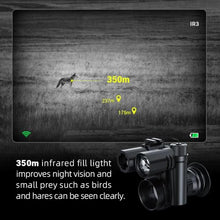 Pard Night Vision Monocular with Rangefinder and Clip-on Scope Black