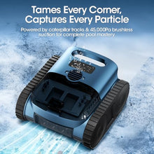 Cordless Robotic Pool Vacuum with Smarter Navigation & Track Drive, Dual 180W Brushless Motors, Wall & Waterline Climbing, 150-Min Runtime, for Inground & Above-Ground Pools up to 2,150 Sq. Ft.