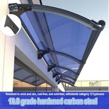 Waterproof Patio Awning Aluminum Outdoor Door Canopy UV Protection Rain Shield for Windows Small Overhang, 100x240cm, Upgrade Home Exterior