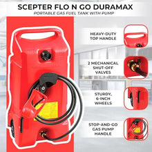 Scepter Flo N' Go Duramax Wheeled Container, Red, 14 Gallon, 2-Pack