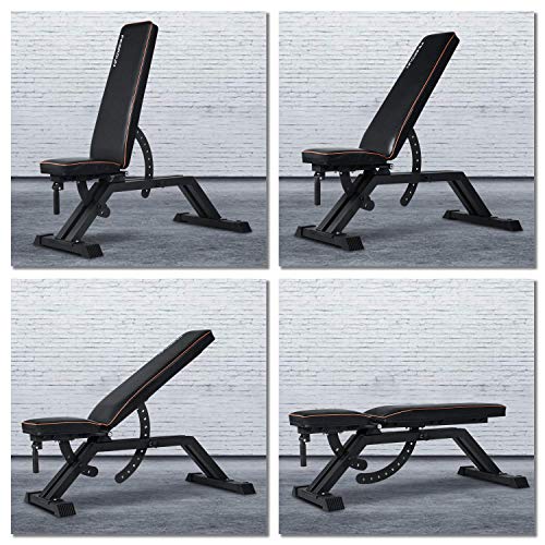 FEIERDUN Weight Bench Black-Parallel Bars
