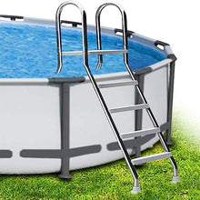 Swimming Pool Ladder Above Ground, 4 Steps Pool Ladder Load 500 Lb, Double-Sided Anti Slip Pool Steps Above Ground, for Backyard Above Ground Pool
