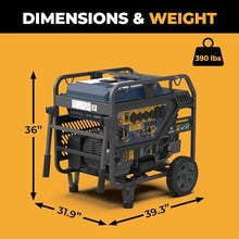 FIRMAN T12071 Tri Fuel Portable Generator, 120/240 VAC Electric Start