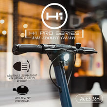H-1 PRO Boss Foldable Electric Scooter 500W 20mph 24 Mile Range Blue