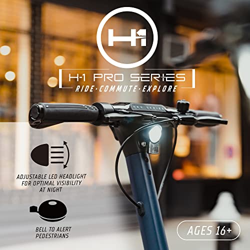 H-1 PRO Boss Foldable Electric Scooter 500W 20mph 24 Mile Range Blue