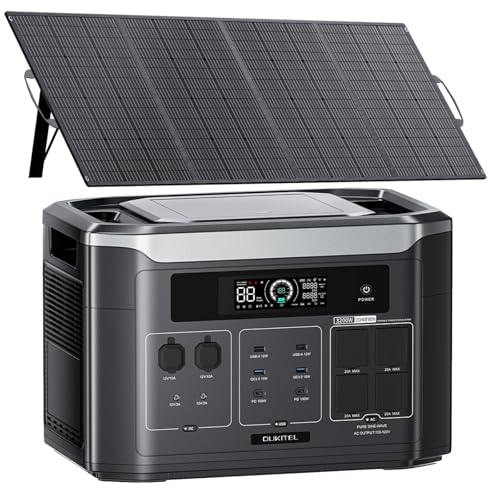 BP3000 3200W Solar Generator with 200W Panel, 2048Wh Power Station