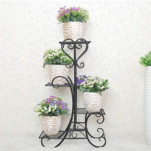 SIDUFHAOPKLL 4 Tiers Metal Home Flower Seeds Plant Display Stand Garden Instruments Pot Storage Rack Shelf Gardening Tools and Equipment