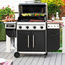 Lifetime Gas Grill and Wood Pellet Smoker Combo with WiFi and Bluetooth Control Black & Silver