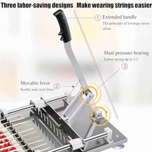 Etsuosy Manual Meat Skewer Machine, Stainless Steel and PE Plastic Kebab Stringer, 10 Skewers per Lot