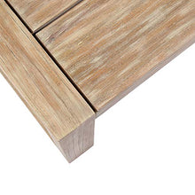 Armen Living LCPRCOLT Paradise Outdoor Light Eucalyptus Wood Coffee Table, Teak