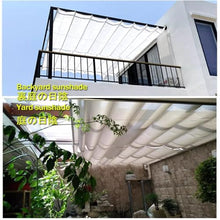 QWEASDF Retractable Sun Shade Canopy Cover Sliding Wave Shade Sail ，for Pergola Patio Deck Yard Gazebo Outdoor ，elescopic Canopy Pergola Cover with Mounting Kit(W2.8*L13m/W9.19*L42.65ft)