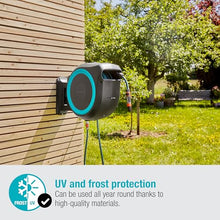 Gardena Wall Mounted Retractable Hose Reel, 100 Feet, Standard, Turquoise