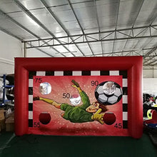 SAYOK Portable Inflatable Football Dart Soccer Goal Target Red