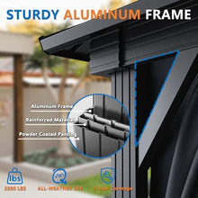 HOTEEL 12x20 Hardtop Gazebo on clearance with Metal Roof & Drainage System, Heavy Duty Galvanized Steel Gazebo with Aluminum Frame, Privacy Curtains and Netting, for All-Weather, Black (2026 Upgraded)