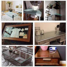 Hoiweqr Tempered Glass Table Top, Rectangular, Tempered Glass Table Top, Clear Circular Dining Table Top, Tempered Glass Board, Tempered Glass Cover Sheet, Glass Dining Table (Size : 100x80cm)