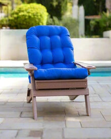 RSH DECOR Sunbrella Set of 2 Tufted Adirondack Chair Cushions | 42.5” x 21” | Performance Fabric | Water & Fade-Resistant | Outdoor Cushion for Patio Furniture | Made in USA | Canvas Jockey Red