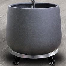 QUANGJN Heavy Duty Plant Caddy with Industrial Grade Pu Caster Wheels, Load Bearing 440Ib,Round Large Rolling Plant Stand Dolly with Aluminum Edge,for Moving Potte,Red-51cm/20in