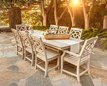 Martha Stewart by POLYWOOD® Chinoiserie 9-Piece Dining Set with Trestle Legs in Black