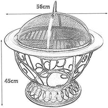 Fire Pit BBQ Grill Fire Bowl Outdoor Pit Deep Bonfire Wood Patio and Backyard Pit Fireplace