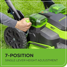 Greenworks 80V 25in Self-Propelled Lawn Mower, 4.0 Ah Battery and Charger