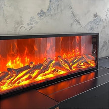 Decorative Fireplace Fireplace Realistic Flame Recessed Ultra-Thin Decorative One-piece Molded Fireplace(Small)