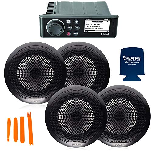 Fusion Entertainment Marine Receiver with 2 Pairs of 6.5" Coax Grills EL-F651B