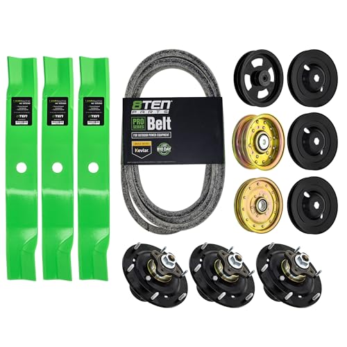 8TEN Blade Spindle Belt Idler Kit for John Deere TCU15881 60 Inch Deck