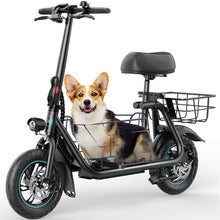Gyroor Adults Electric Scooter 550W Foldable with Basket Black-FP9
