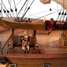 Old Modern Handicrafts Pirate Ship Model Exclusive Edition Brown