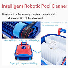 Automatic Robotic Pool Cleaner with Intelligent Path Planning, 200W Suction Power,Over 2 Hours Runtime for Large Pools