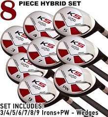 Majek Men's Golf All Hybrid Complete Set Black