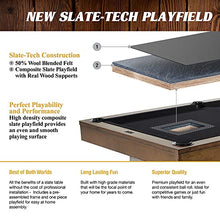 Barrington Billiards 8' Urban Slate-Tech Pool Table Set Cement/Wood Grain/Black