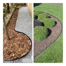 No Dig Durable Garden Landscape Edging Kit, 2" Tall Black Plastic Lawn Border for Landscaping, Flower Gardens(100FT)