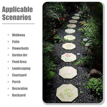 Elitix Stepping Stone 16" Flower Stones for Garden Step, Gardening Stones for Flower Bed/Walkway/Path/Pathway Stepping, Stepping Tiles Stone(Size:A Set)