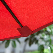JHNKOJ Outdoor 2.5M Shanghai Parasol,Outdoor Garden Furniture Accessories, Round Sunscreen Canopy Umbrella, Portable Beach Umbrella,Khaki