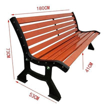 clould fitness Park Bench Public Leisure Outdoor Park Bench Plastic Wood Courtyard Simple Stylish Backrest Chair Outdoor Benches