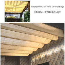 HOFUNTRE Wave Canopy Awning，Retractable Pergola Shade Cover，Outdoor Wave Sun Shade，Resist Falling Objects, Protect Safety, Stable and Reliable, Effective Sun Protection(W:1.5m/4.92ft*L:13m/42.5ft)