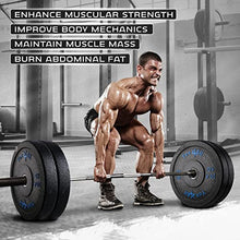 Yes4All 2-Inch Bumper Plate Olympic Rubber Weight Plate 250LB Plate Set
