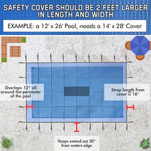 Freetime Fun Solid Winter Pool Cover 18x36ft Blue