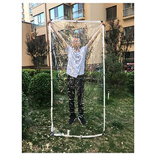 ZHANGQINGXIU Transparent Tarpaulin, Waterproof Weather Resistant PVC Curtain Panel with Grommets, Outdoor Canopy Garden Furniture Covers, 48 Sizes (Color : Clear, Size : 4x6m)