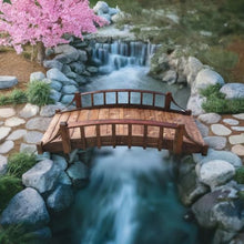 SamsGazebos Country Wood Garden Bridge 6' Brown