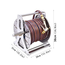 Garden Hose Reel Tools Retractable Lightweight Flexible 6-Function Spray Nozzle Switchable Connector Patio Lawn Car Washing Pet (Colour: 15 Meters Water Pipe) (15 Meters Water Pipe) (15 Meters Water