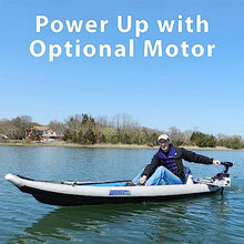 Sea Eagle 385FT FastTrack Deluxe Solo Inflatable Kayak 12'6" Blue/White
