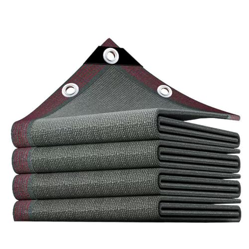 Grey Shade Cloth with Grommets, Greenhouse Sunblock Shading Net Breathable Shade Mesh Tarp for Gardens, Patios, Backyards, Pools, and Pergolas(12x30m/39.4x98.4ft)