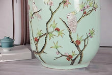 LINKIO Garden Stool Ceramic Garden Stool, Decorative Vanity Seat, Country Rustic Style for Living Room, Bedroom Ottomans