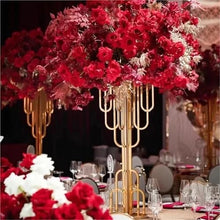 Wedding Flower Stand 2/5/6/10pcs Wedding Decoration Wedding Metal Gold Flower Stand Vase Arch Tree Centerpieces for Table Decor Modern Decoration(5pcs)