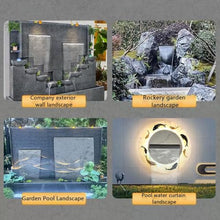 Dijateman Stainless Steel Water Fountain Kit, Pool Waterfall Fountain