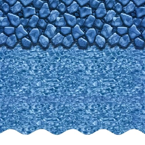 IJOWEEN 18 x 34-Feet Overlap Oval Above Ground Swimming Pool Liner, 25 Gauge Thick